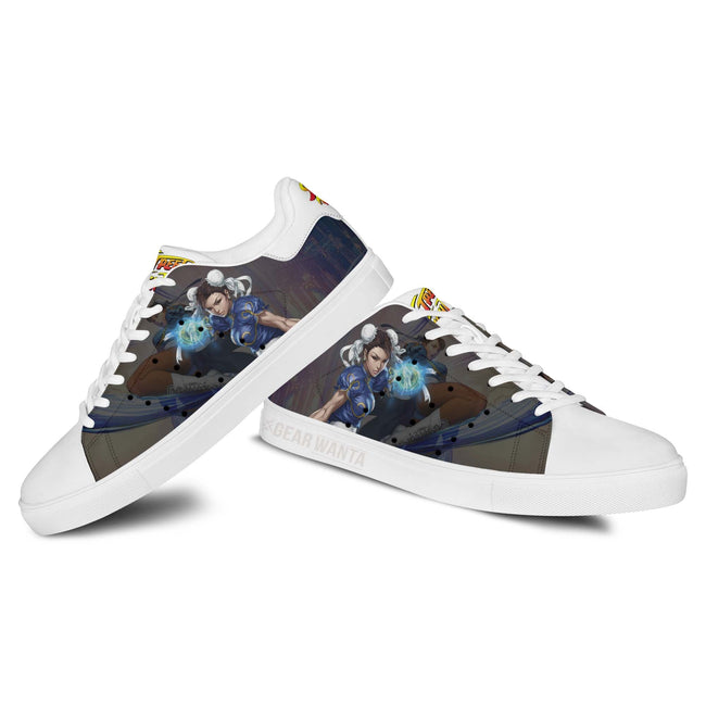 Chun-Li Skate Shoes Custom Street Fighter Game Shoes 2 - PerfectIvy