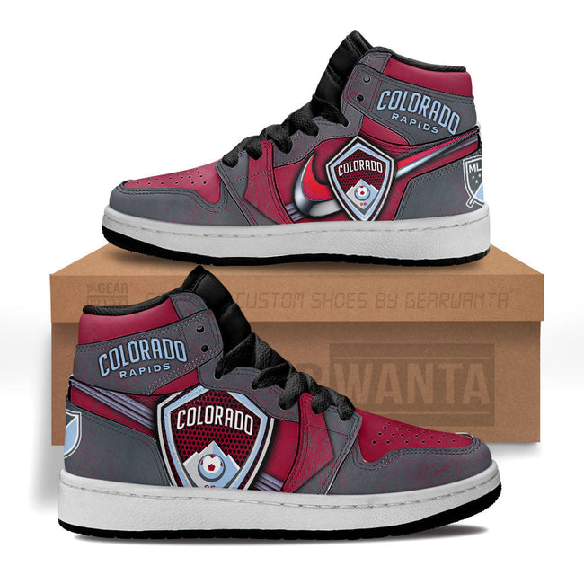 Colorado Rapids Kid JD Sneakers Custom Shoes For Kids 1 - PerfectIvy