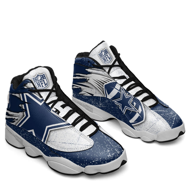 Dallas Cowboys JD13 Sneakers Custom Shoes For Fans 4 - PerfectIvy