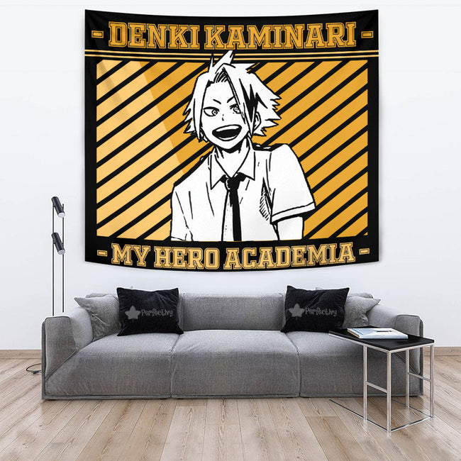 Denki Kaminari Tapestry Custom My Hero Academia Anime Home Wall Decor For Bedroom Living Room 4 - PerfectIvy