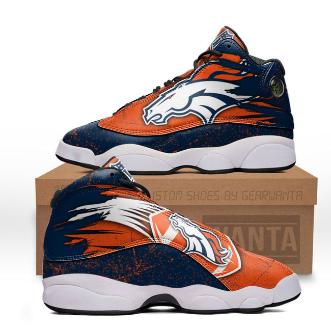 Denver Broncos JD13 Sneakers Custom Shoes For Fans 1 - PerfectIvy