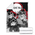 Douma Fleece Blanket Custom Demon Slayer Anime Uniform Mix Manga Style 2 - PerfectIvy