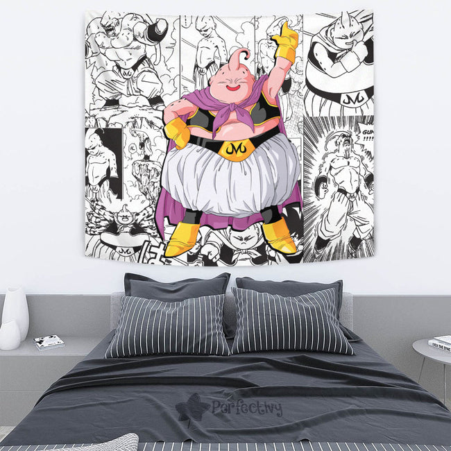 Fat Majin Buu Tapestry Custom Dragon Ball Anime Manga Room Decor 3 - PerfectIvy