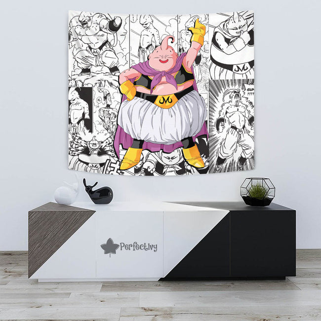 Fat Majin Buu Tapestry Custom Dragon Ball Anime Manga Room Decor 4 - PerfectIvy