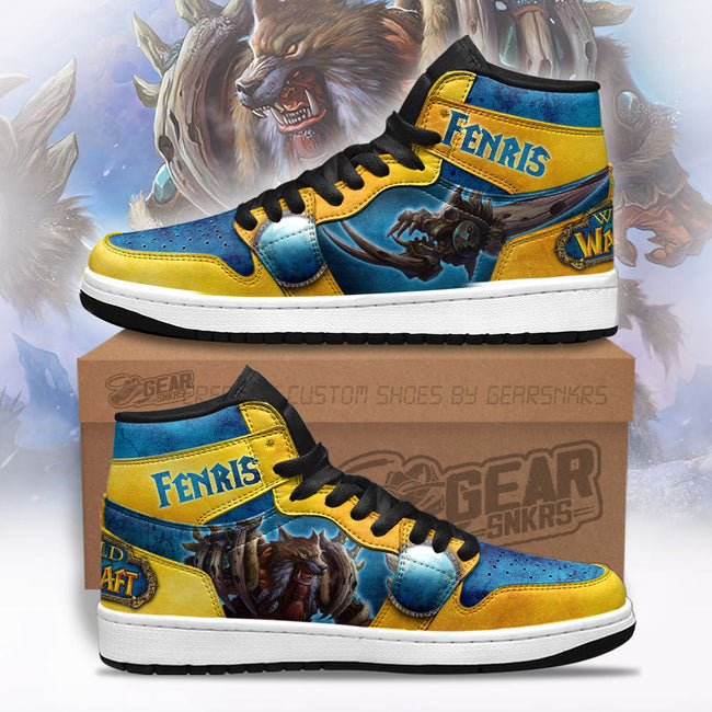 Fenris World of Warcraft JD Sneakers Shoes Custom For Fans 1 - PerfectIvy