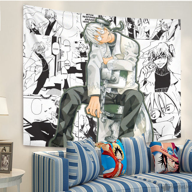 Franken Stein Tapestry Custom Soul Eater Manga Anime Room Decor 2 - PerfectIvy