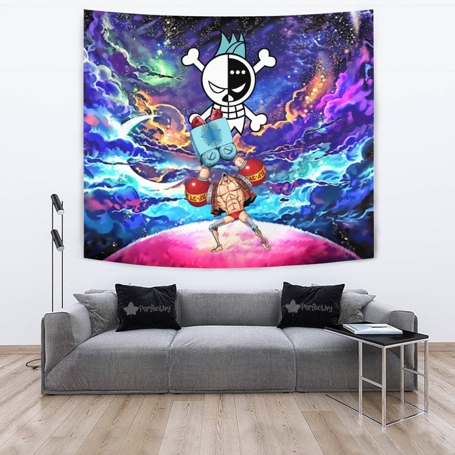 Franky Tapestry Custom Galaxy One Piece Anime Room Decor 2 - PerfectIvy
