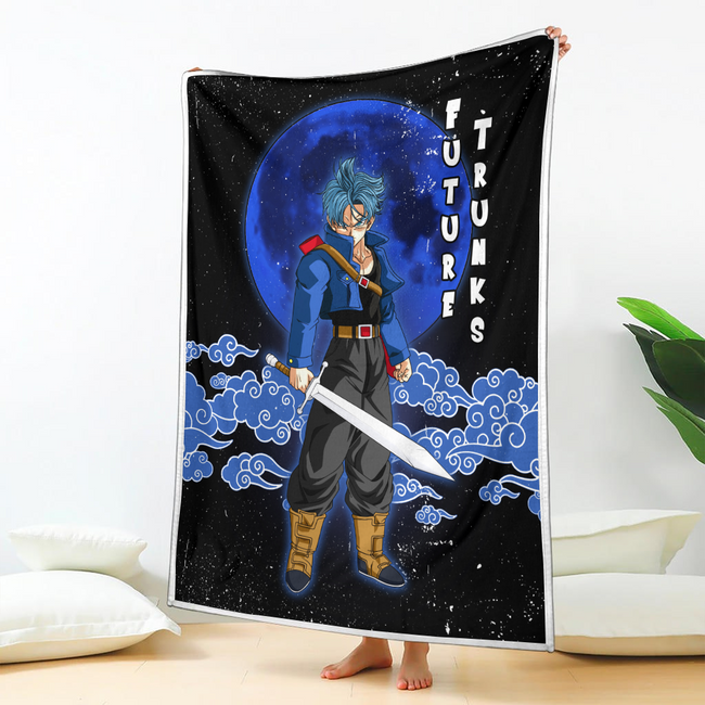 Future Trunks Blanket Custom Cloud Dragon Ball Anime Bedding 2 - PerfectIvy