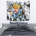 Future Trunks SSJ Tapestry Custom Dragon Ball Anime Manga Room Decor 4 - PerfectIvy
