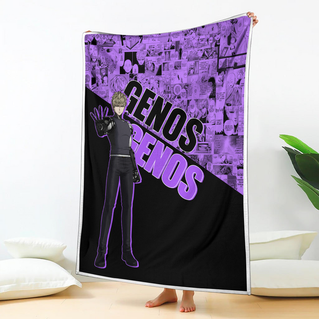 Genos Blanket Custom One Punch Man Anime Bedding 2 - PerfectIvy