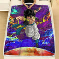 Gogeta Fleece Blanket Custom Dragon Ball Anime Galaxy Style 4 - PerfectIvy