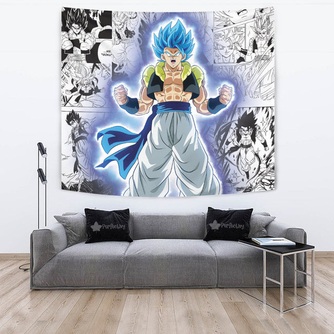 Gogeta Tapestry Custom Dragon Ball Anime Manga Room Decor 2 - PerfectIvy