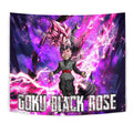 Goku Black Rose Tapestry Custom Dragon Ball Anime Home Decor 1 - PerfectIvy