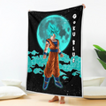 Goku Blue Blanket Custom Cloud Dragon Ball Anime Bedding 2 - PerfectIvy