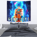Goku Blue Tapestry Custom Dragon Ball Anime Home Decor 3 - PerfectIvy
