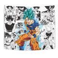 Goku Blue Tapestry Custom Dragon Ball Anime Manga Room Decor 1 - PerfectIvy