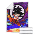 Goku Kid Fleece Blanket Custom Dragon Ball Anime Galaxy Style 2 - PerfectIvy