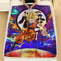 Goku Super Saiyan Fleece Blanket Custom Dragon Ball Anime Galaxy Style 4 - PerfectIvy
