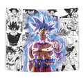 Goku Ultra Instinct Tapestry Custom Dragon Ball Anime Manga Room Decor 1 - PerfectIvy