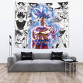 Goku Ultra Instinct Tapestry Custom Dragon Ball Anime Manga Room Decor 2 - PerfectIvy