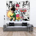 Gon Freecss And Hisoka Tapestry Custom Hunter x Hunter Anime mix Manga Home Room Wall Decor 4 - PerfectIvy