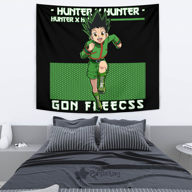 Gon Freecss Tapestry Custom Hunter x Hunter Anime Room Decor 4 - PerfectIvy