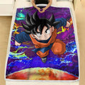 Goten Fleece Blanket Custom Dragon Ball Anime Galaxy Style 4 - PerfectIvy