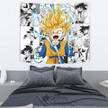 Goten SSj Tapestry Custom Dragon Ball Anime Manga Room Decor 4 - PerfectIvy