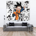 Goten Tapestry Custom Dragon Ball Anime Manga Room Decor 2 - PerfectIvy