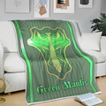 Green Mantis Magic Knights Blanket Custom Black Clover Anime Bedding 3 - PerfectIvy
