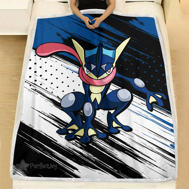 Greninja Blanket Fleece Custom Pokemon Anime Bedding 1 - PerfectIvy