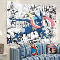 Greninja Tapestry Custom Pokemon Manga Anime Room Decor 1 - PerfectIvy