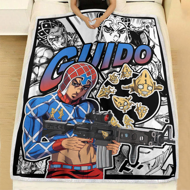 Guido Mista Blanket Fleece Custom JJBA Anime Bedding 2 - PerfectIvy