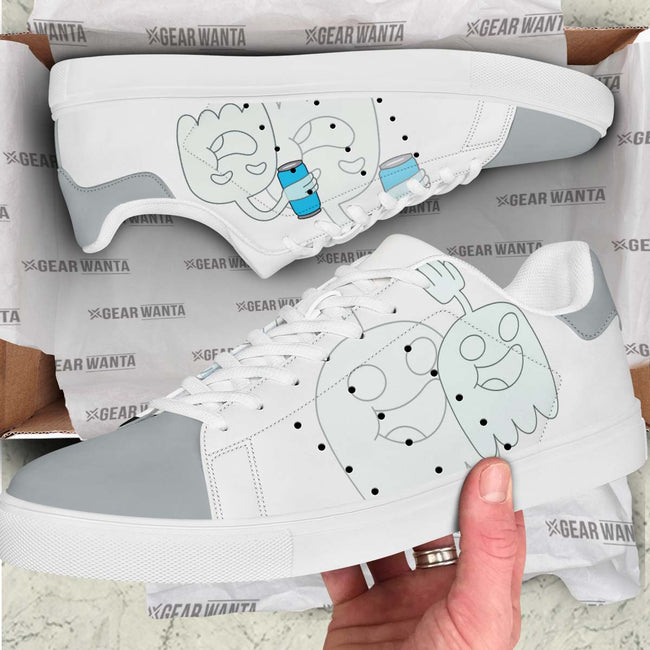 Hi Five Ghost Skate Shoes Custom Regular Show Cartoon Sneakers 3 - PerfectIvy