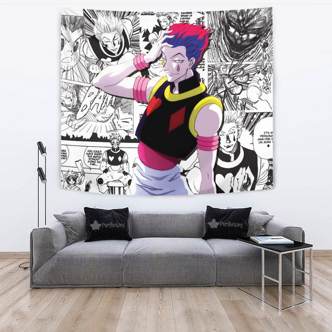 Hisoka Morow Tapestry Custom Hunter x Hunter Anime Mix Manga Room Decor 4 - PerfectIvy