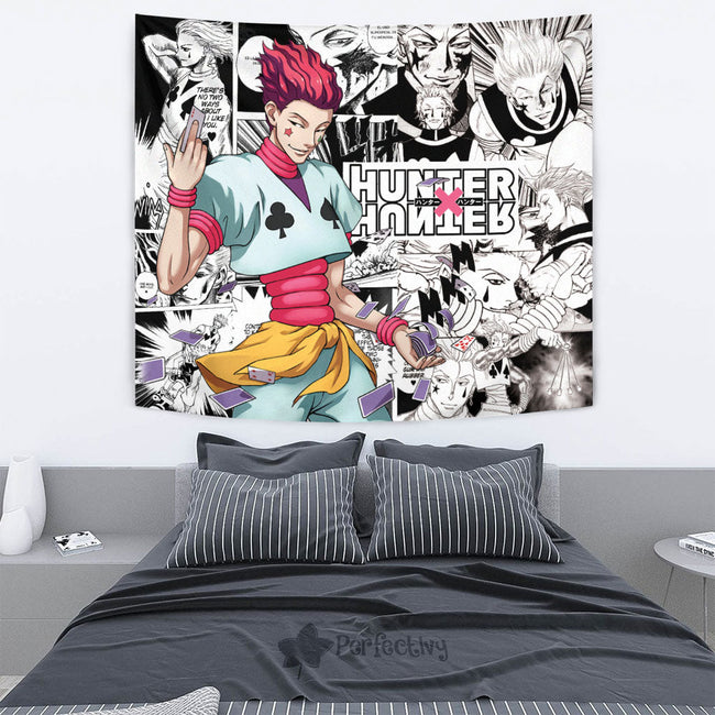 Hisoka Tapestry Custom Hunter x Hunter Anime mix Manga Home Room Wall Decor 2 - PerfectIvy