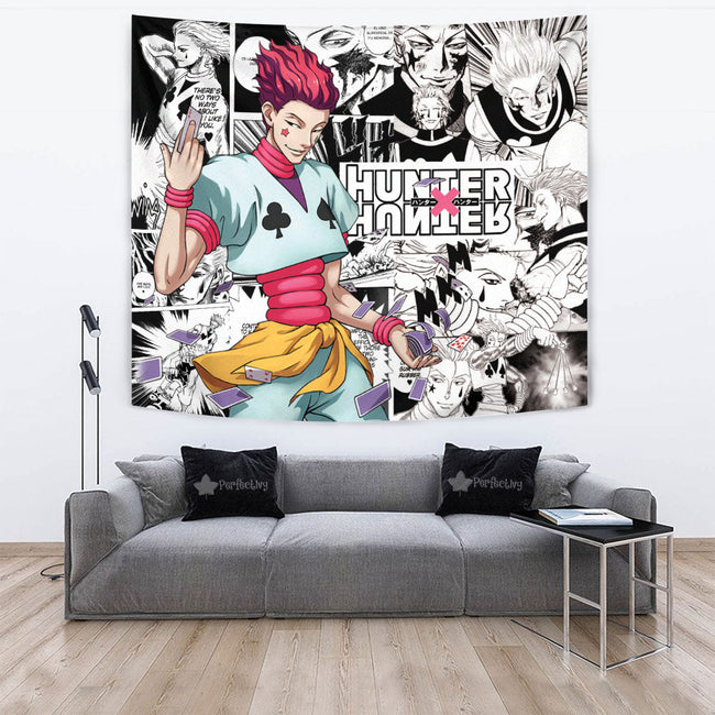 Hisoka Tapestry Custom Hunter x Hunter Anime mix Manga Home Room Wall Decor 4 - PerfectIvy