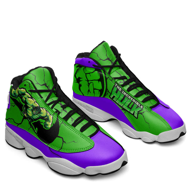Hulk JD13 Sneakers Super Heroes Custom Shoes 2 - PerfectIvy