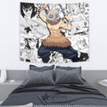 Inosuke Hashibira Tapestry Custom Demon Slayer Anime Manga Room Decor 3 - PerfectIvy