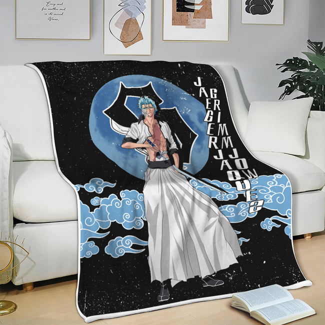 Jaegerjaquez Grimmjow Blanket Moon Style Custom Bleach Anime Bedding 3 - PerfectIvy