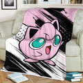 Jigglypuff Blanket Fleece Custom Pokemon Anime Bedding 2 - PerfectIvy