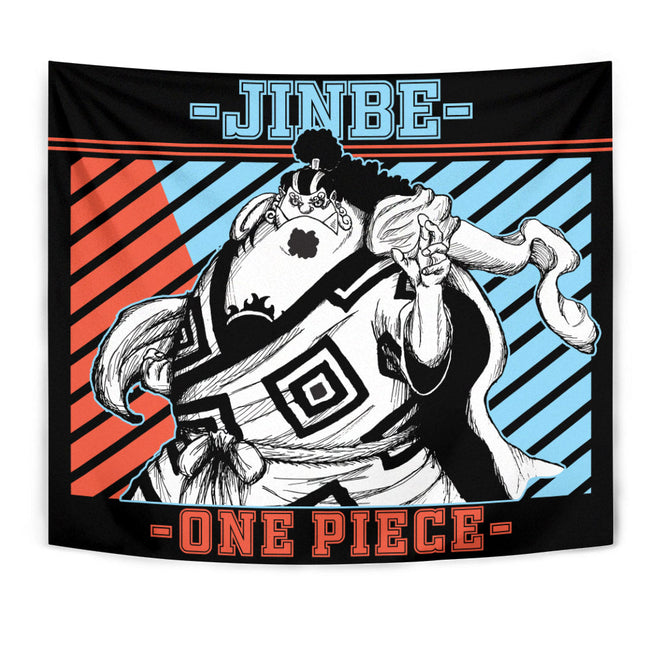 Jinbe Tapestry Custom One Piece Anime Room Wall Decor 1 - PerfectIvy
