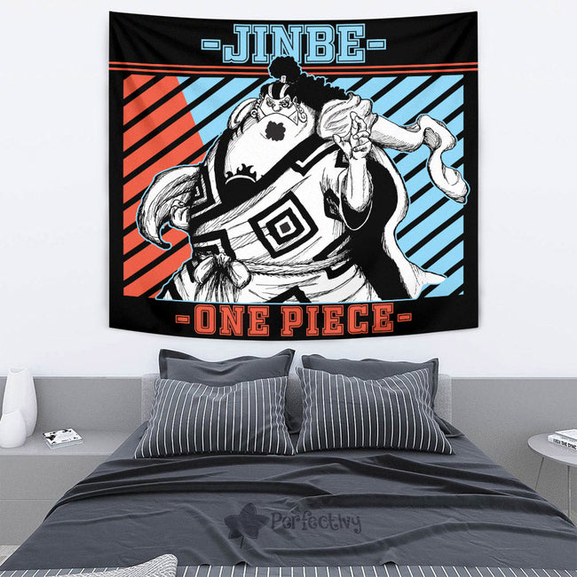 Jinbe Tapestry Custom One Piece Anime Room Wall Decor 2 - PerfectIvy