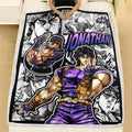 Jonathan Joestar Blanket Fleece Custom JJBA Anime Bedding 3 - PerfectIvy