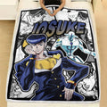 Josuke Higashikata Blanket Fleece Custom JJBA Anime Bedding 2 - PerfectIvy