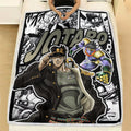 Jotaro Kujo Blanket Fleece Custom JJBA Anime Bedding 3 - PerfectIvy