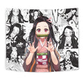 Kamado Nezuko Tapestry Custom Demon Slayer Anime Manga Room Decor 1 - PerfectIvy