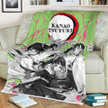 Kanao Fleece Blanket Custom Demon Slayer Anime Uniform Mix Manga Style 3 - PerfectIvy