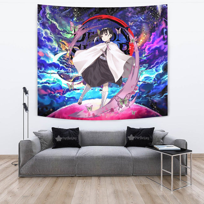 Kanao Tsuyuri Tapestry Custom Galaxy Demon Slayer Anime Room Decor 2 - PerfectIvy