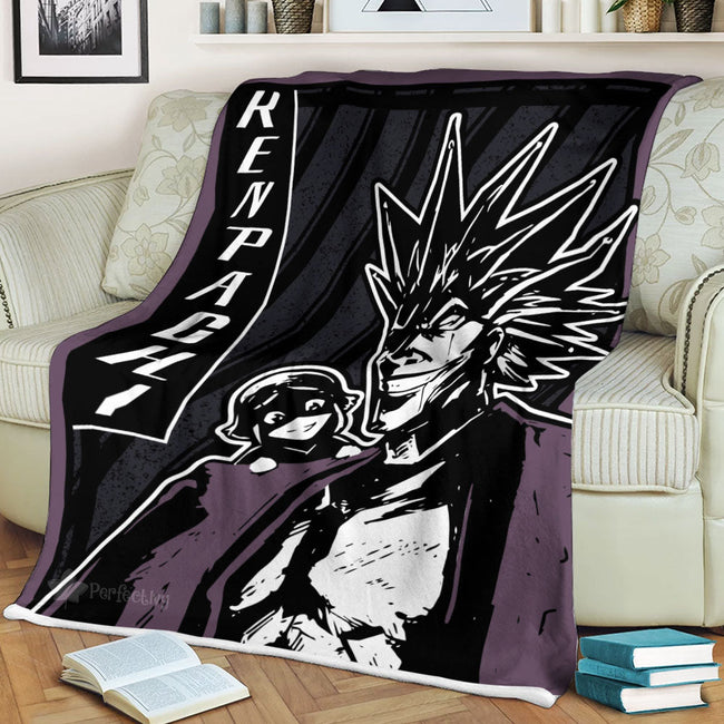 Kenpachi Zaraki Blanket Fleece Custom Bleach Anime Bedding 2 - PerfectIvy